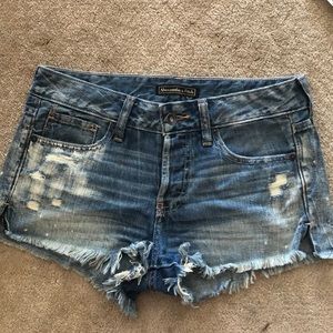 Abercrombie and Fitch distressed shorts